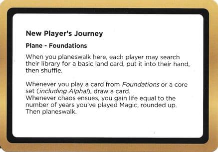 New Player's Journey (Black Lotus Unknown Planechase) |  () [Oversize Cards]