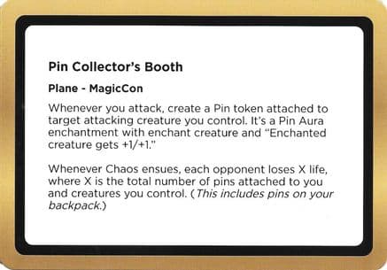 Pin Collector's Booth (Black Lotus Unknown Planechase) |  () [Oversize Cards]