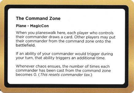 The Command Zone (Black Lotus Unknown Planechase) |  () [Oversize Cards]