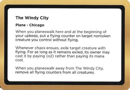 The Windy City (Black Lotus Unknown Planechase) |  () [Oversize Cards]
