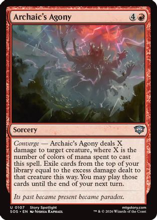 Archaic's Agony |  Foil (107) [Secrets of Strixhaven]