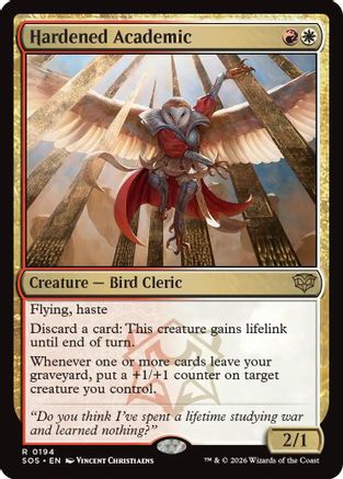 Hardened Academic |  Foil (194) [Secrets of Strixhaven]