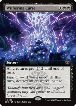 Withering Curse (Extended Art) |  (330) [Secrets of Strixhaven]