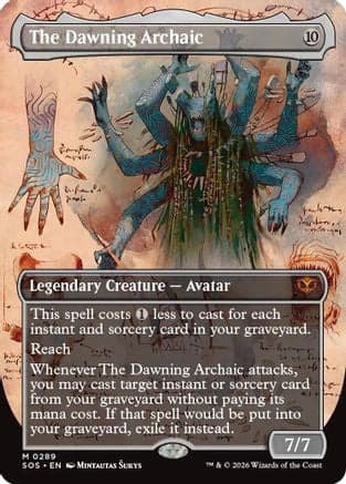 The Dawning Archaic (Borderless) |  Foil (289) [Secrets of Strixhaven]