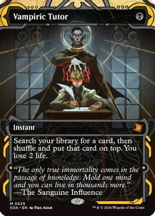 Vampiric Tutor |  Foil (035) [Secrets of Strixhaven: Mystical Archive]
