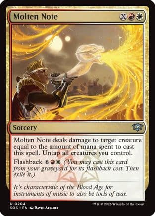Molten Note |  Foil (204) [Secrets of Strixhaven]