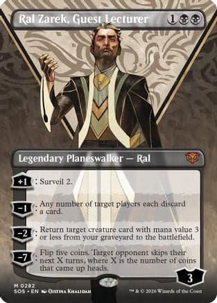 Ral Zarek, Guest Lecturer (Borderless) |  (282) [Secrets of Strixhaven]