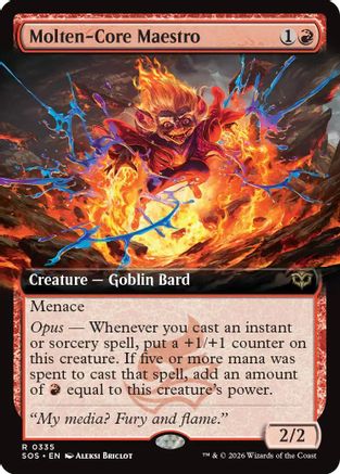 Molten-Core Maestro (Extended Art) |  (335) [Secrets of Strixhaven]