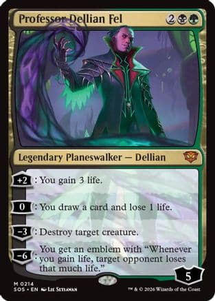 Professor Dellian Fel |  Foil (214) [Secrets of Strixhaven]