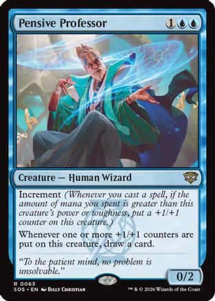 Pensive Professor |  Foil (063) [Secrets of Strixhaven]