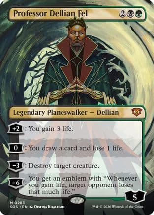 Professor Dellian Fel (Borderless) |  (283) [Secrets of Strixhaven]