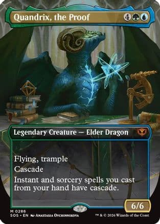 Quandrix, the Proof (Borderless) |  Foil (286) [Secrets of Strixhaven]