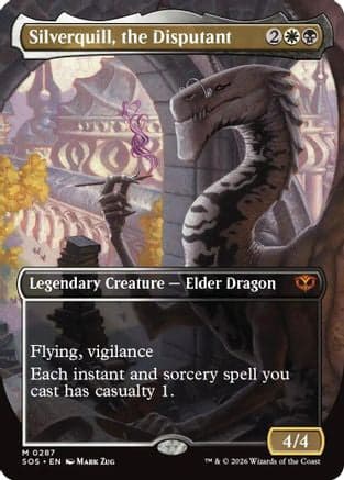 Silverquill, the Disputant (Borderless) |  (287) [Secrets of Strixhaven]