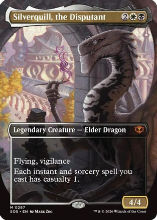 Silverquill, the Disputant (Borderless) |  (287) [Secrets of Strixhaven]