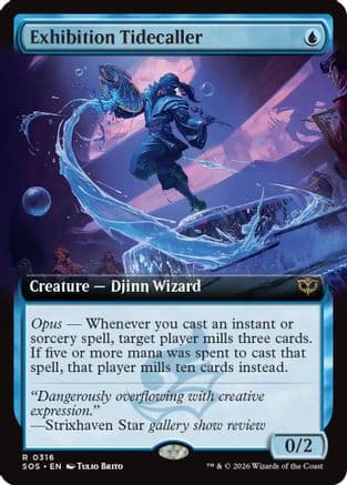 Exhibition Tidecaller (Extended Art) |  Foil (316) [Secrets of Strixhaven]