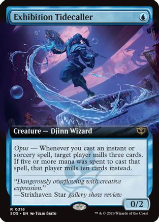 Exhibition Tidecaller (Extended Art) |  Foil (316) [Secrets of Strixhaven]
