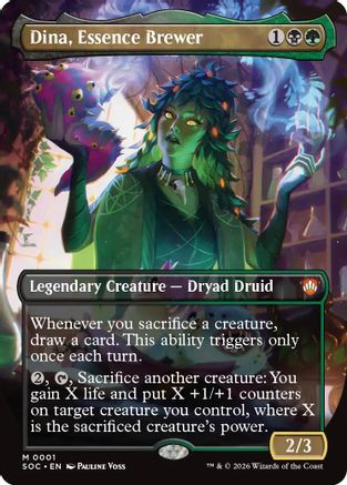 Dina, Essence Brewer (Borderless) |  Foil (001) [Commander: Secrets of Strixhaven]