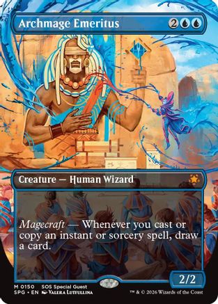 Archmage Emeritus (Borderless) |  Foil (150) [Special Guests]