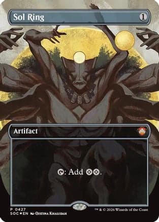 Sol Ring (Borderless) |  Foil (427) [Commander: Secrets of Strixhaven]