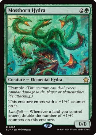 Mossborn Hydra |  Foil (107) [Promo Pack: Lorwyn Eclipsed]