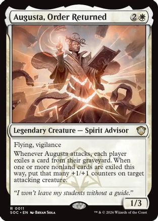 Augusta, Order Returned |  (011) [Commander: Secrets of Strixhaven]