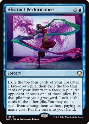 Abstract Performance |  (017) [Commander: Secrets of Strixhaven]