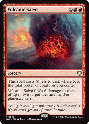 Volcanic Salvo |  (259) [Commander: Secrets of Strixhaven]