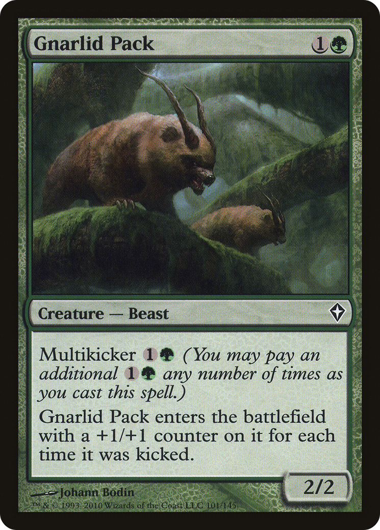 Gnarlid Pack [Worldwake] Foil