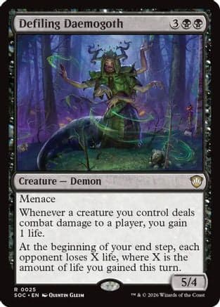 Defiling Daemogoth |  (025) [Commander: Secrets of Strixhaven]