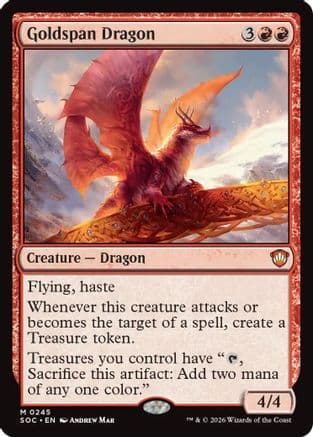 Goldspan Dragon |  (245) [Commander: Secrets of Strixhaven]