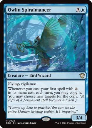 Owlin Spiralmancer |  (022) [Commander: Secrets of Strixhaven]