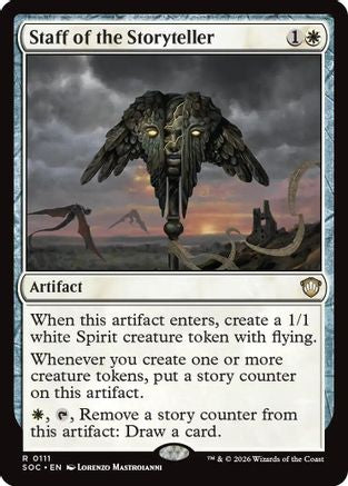 Staff of the Storyteller |  (111) [Commander: Secrets of Strixhaven]