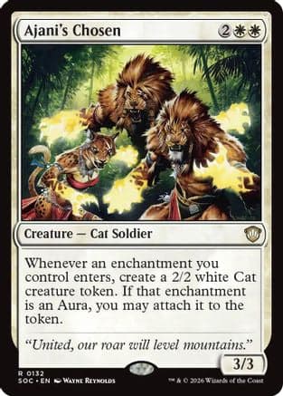 Ajani's Chosen |  (132) [Commander: Secrets of Strixhaven]