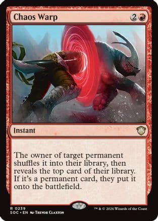 Chaos Warp |  (239) [Commander: Secrets of Strixhaven]