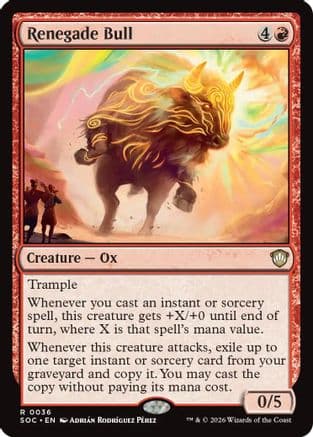Renegade Bull |  (036) [Commander: Secrets of Strixhaven]