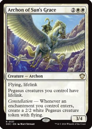 Archon of Sun's Grace |  (137) [Commander: Secrets of Strixhaven]