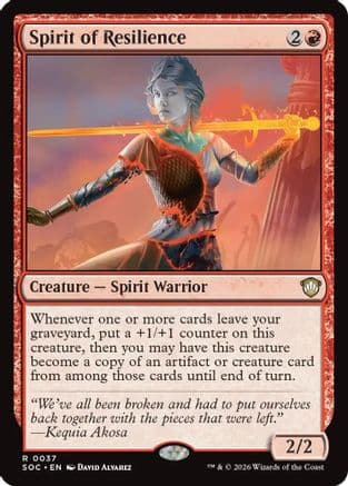 Spirit of Resilience |  (037) [Commander: Secrets of Strixhaven]