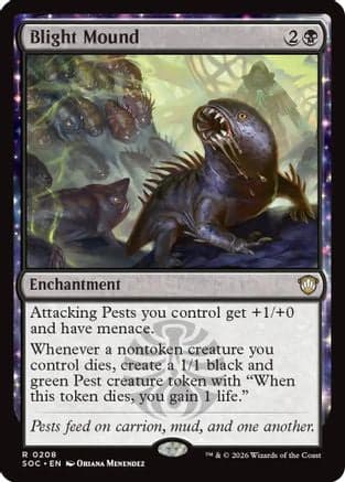 Blight Mound |  (208) [Commander: Secrets of Strixhaven]