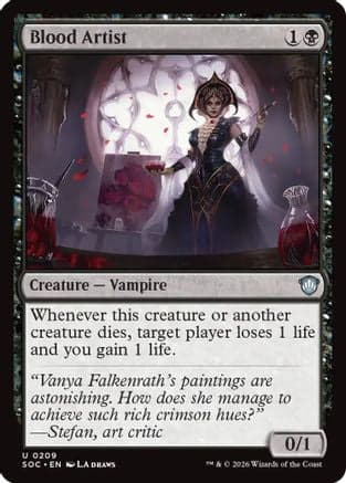 Blood Artist |  (209) [Commander: Secrets of Strixhaven]