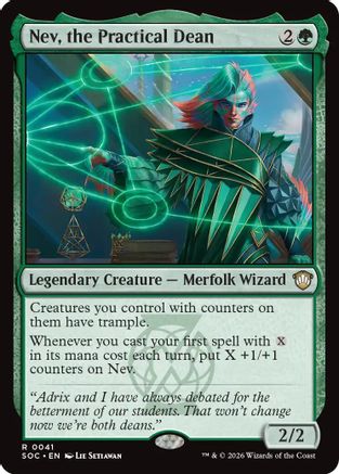 Nev, the Practical Dean |  (041) [Commander: Secrets of Strixhaven]