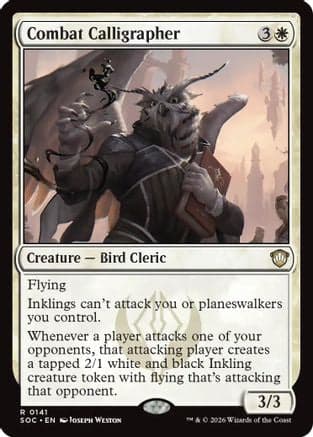 Combat Calligrapher |  (141) [Commander: Secrets of Strixhaven]