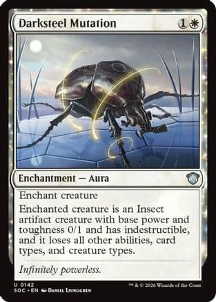 Darksteel Mutation |  (142) [Commander: Secrets of Strixhaven]