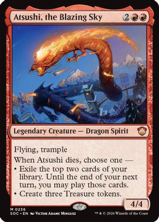Atsushi, the Blazing Sky |  (236) [Commander: Secrets of Strixhaven]