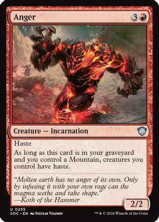 Anger |  (235) [Commander: Secrets of Strixhaven]