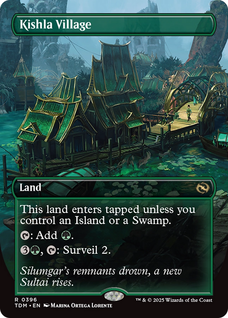 Kishla Village (Borderless) (396) [Tarkir: Dragonstorm]  Foil