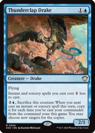 Thunderclap Drake |  (204) [Commander: Secrets of Strixhaven]