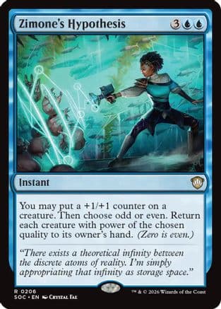 Zimone's Hypothesis |  (206) [Commander: Secrets of Strixhaven]