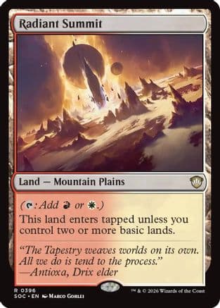 Radiant Summit |  (396) [Commander: Secrets of Strixhaven]