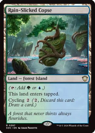 Rain-Slicked Copse |  (397) [Commander: Secrets of Strixhaven]