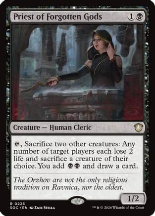 Priest of Forgotten Gods |  (225) [Commander: Secrets of Strixhaven]